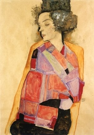 Egon Schiele - The Daydreamer (Gerti Schiele)