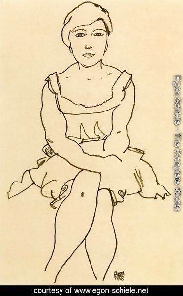 Egon Schiele - Sitting Woman