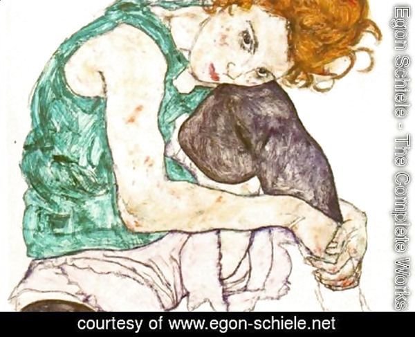 Egon Schiele - The Artists Wife
