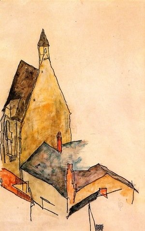 Egon Schiele - Hospital church, Molding