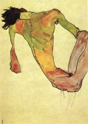Egon Schiele - Male trunk on 1911