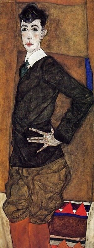 Egon Schiele - Portrait of Erich Lederer 2
