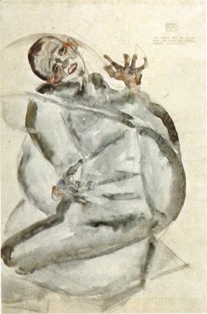 Egon Schiele - Self-portrait prisoner 1912