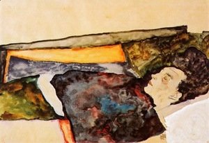 Egon Schiele - The Artist's Mother, Sleeping