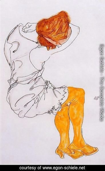 Egon Schiele - The Sleeping girl