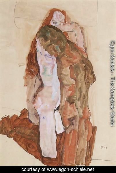 Egon Schiele - Woman and Man (Alternately, Husband and Wife)