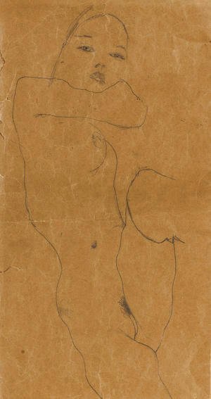 Egon Schiele - Female nude 3