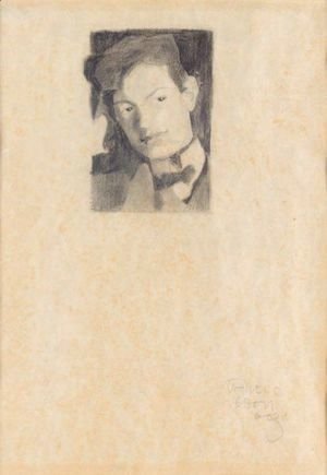 Egon Schiele - Portrat Eines Jungen Mannes (Portrait Of A Young Man)