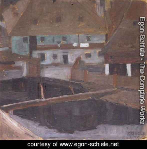 Egon Schiele - Hauser In Krumau (Houses In Krumau)
