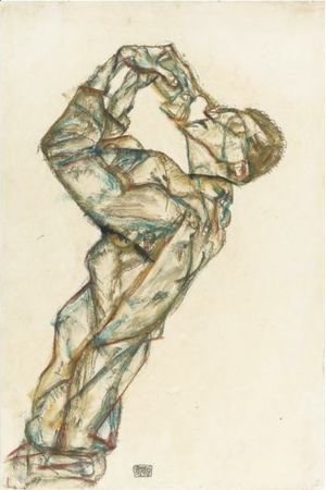 Egon Schiele - Pierrot (Selbstbildnis) (Pierrot - Self-Portrait)