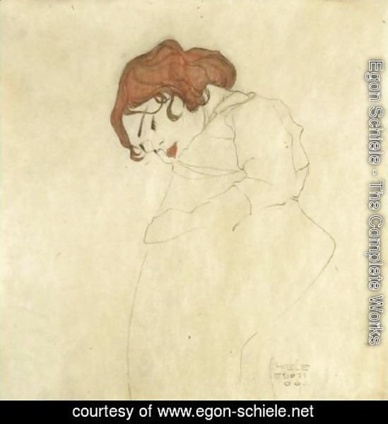 Egon Schiele - Sleeping Girl 2