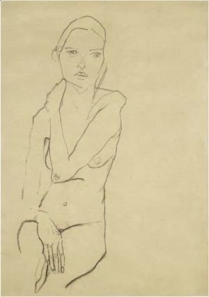 Egon Schiele - Seated Female Nude 2