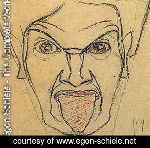 Man With A Protruding Tongue