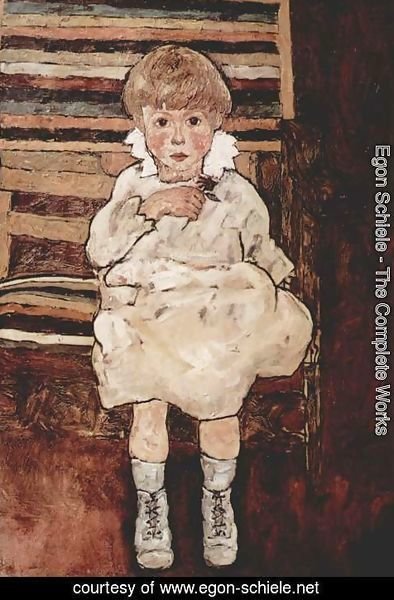 Egon Schiele - Seated Child