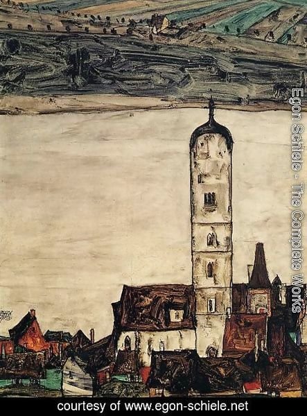Egon Schiele - Church In Stein On The Danube