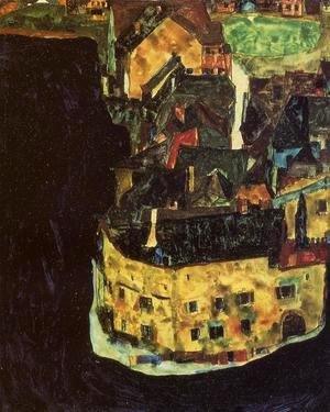 Egon Schiele - City On The Blue River