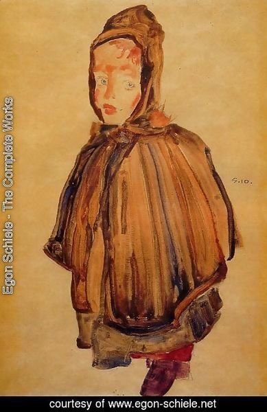Egon Schiele - Girl With Hood