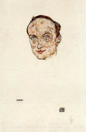 Egon Schiele - Head Of Dr  Fritsch