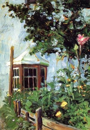 Egon Schiele - House With A Bay Window In The Garden