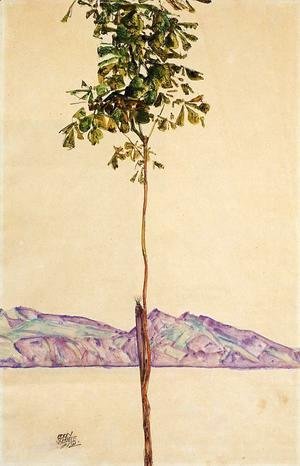 Egon Schiele - Little Tree Aka Chestnut Tree At Lake Constance