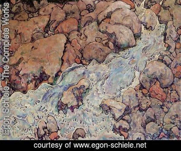 Egon Schiele - Mountain Torrent