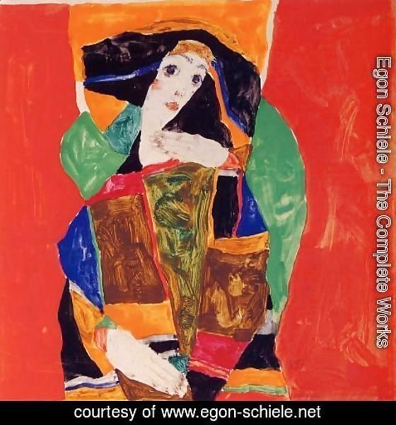 Egon Schiele - Portrait Of A Woman