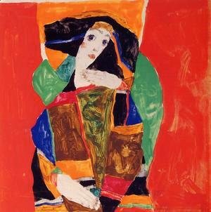 Egon Schiele - Portrait Of A Woman