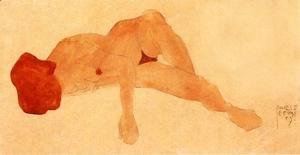 Egon Schiele - Reclining Female Nude