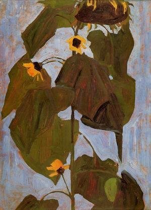 Egon Schiele - Sunflower I