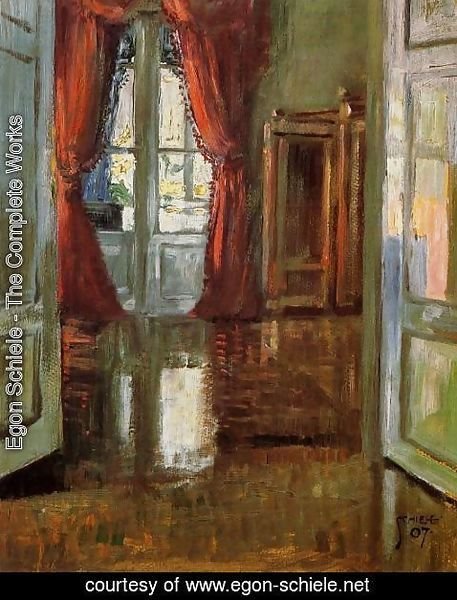 Egon Schiele - View Into The Apartment Of Leopold And Marie Czihaczek