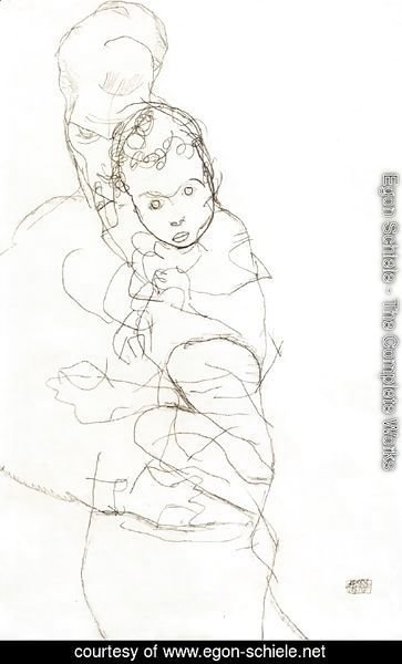 Egon Schiele - Mother and Child III