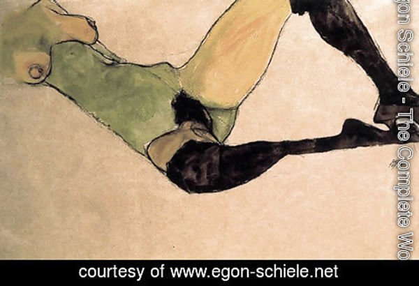 Egon Schiele - A woman nude body