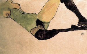 Egon Schiele - A woman nude body