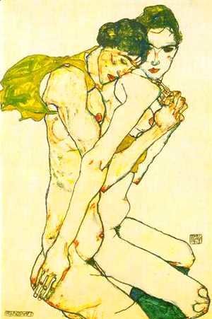 Egon Schiele - Lovers