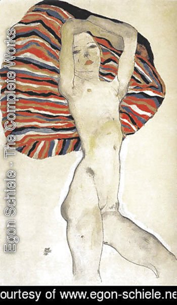 Egon Schiele - Nude model