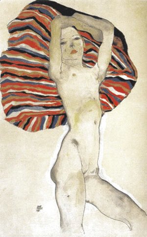 Egon Schiele - Nude model