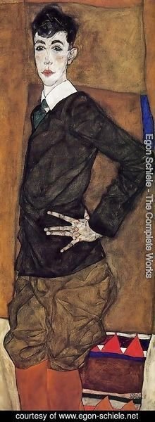 Egon Schiele - Portrait of Erich Lederer 2