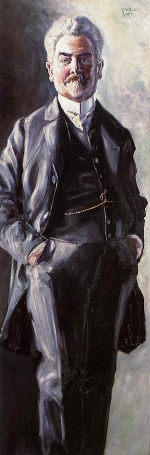 Egon Schiele - Portrait of Leopold Czihaczek, Standing