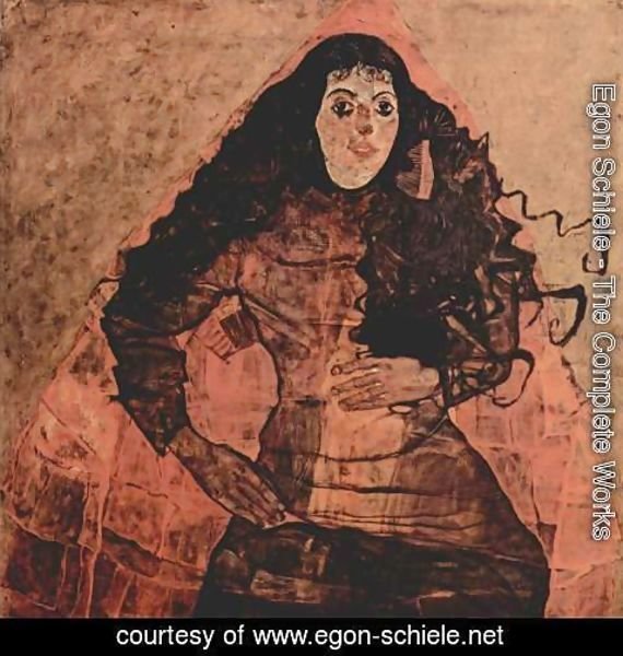 Egon Schiele - Portrait of Trude Engel