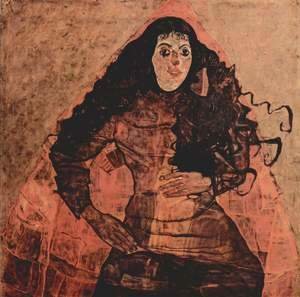 Egon Schiele - Portrait of Trude Engel
