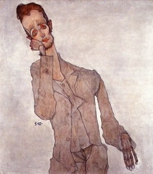 Egon Schiele - Portrait of the Painter Karl Zakovsek