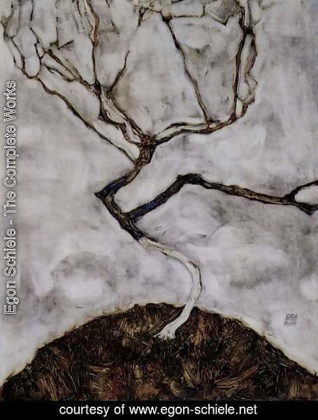 Egon Schiele - Small tree in late autumn