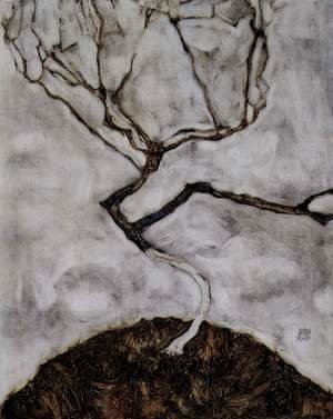 Egon Schiele - Small tree in late autumn