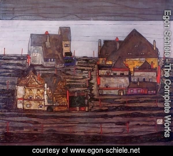 Egon Schiele - Suburb