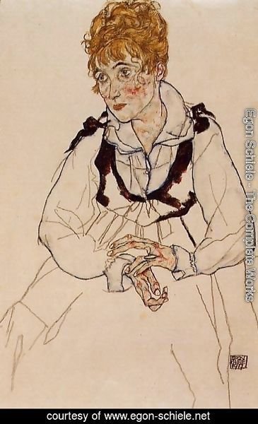 Egon Schiele - The Artist's Wife Seated