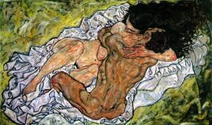 Egon Schiele - The Embrace (The Loving)