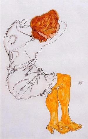 Egon Schiele - The Sleeping girl