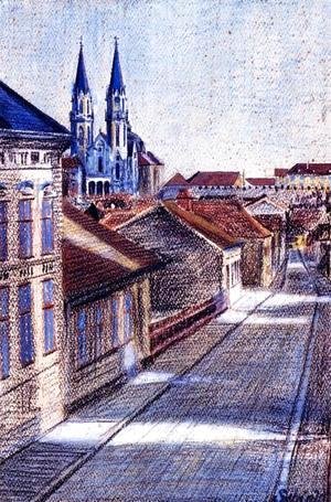 Egon Schiele - View from the Drawing Classroom, Klosterneburg