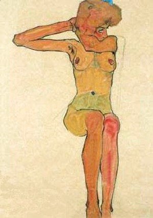 Egon Schiele - Nue Assise