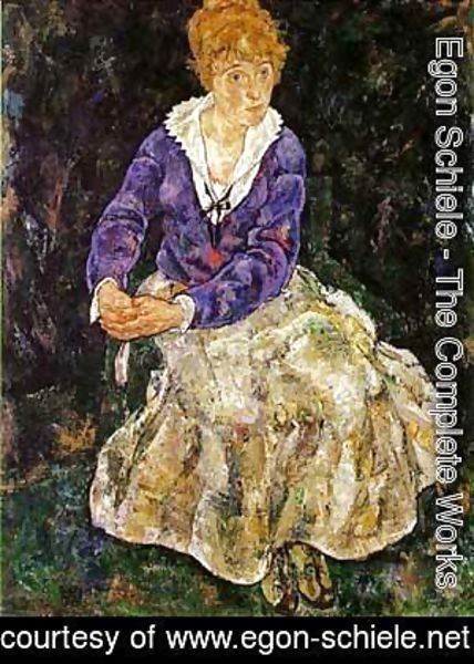 Egon Schiele - Portrait of the Artist Wife Seated 1918